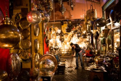 A beautiful shop in the Marrakech souks.