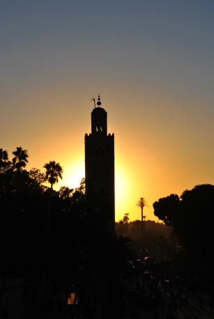 Sunset over the Medina in Marrakech